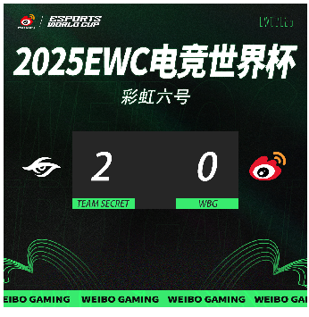 WBG《彩虹六号》创纪录EWC八强未来可期书写cnfps新篇！