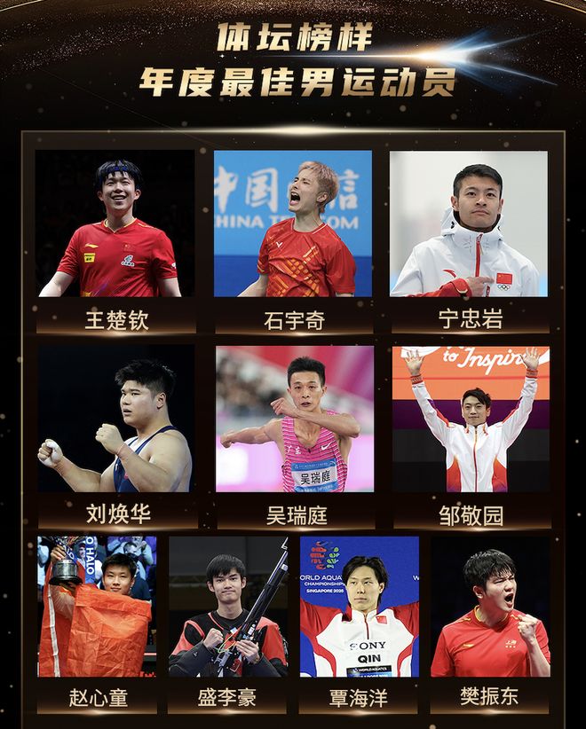 2025体坛榜样年度评选大众投票正式启动